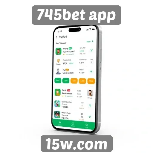 Avaliação da interface do 745bet app